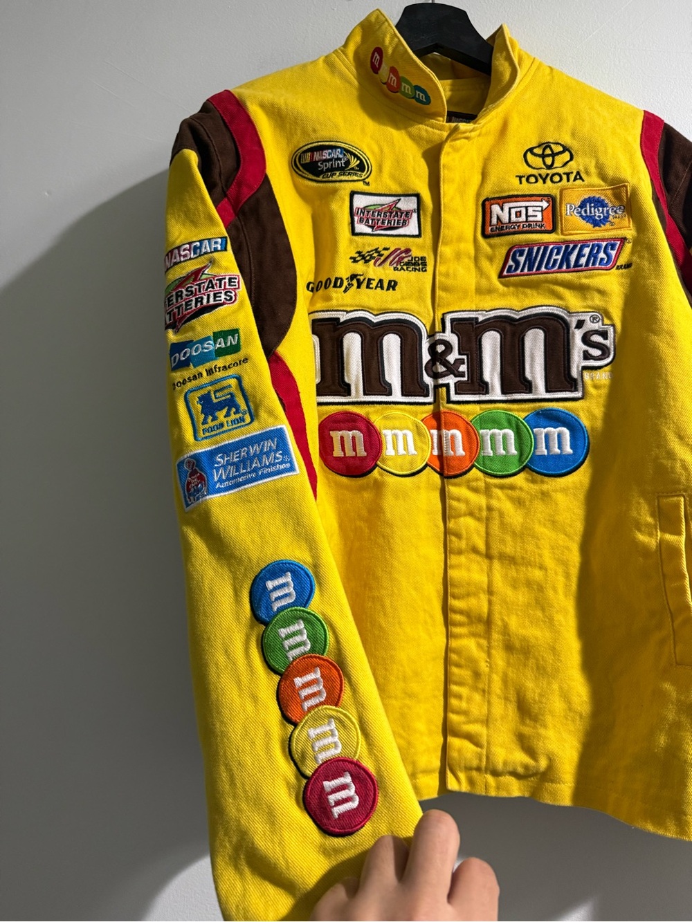 M&M’s Chase Authentics Yellow Racing Jacket - Picture 4 of 6
